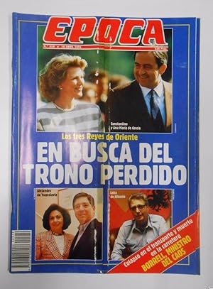 REVISTA EPOCA. Nº 319. 15 ABRIL 1991. EN BUSCA DEL TRONO PERDIDO. TDKR15