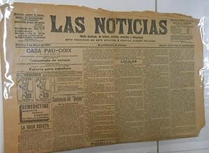 PERIODICO LAS NOTICIAS 9 DE MAYO DE 1905. BARCELONA. TDKPR1