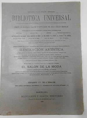 BIBLIOTECA UNIVERSAL ILUSTRACION ARTISTICA. CUADERNO Nº 272. MONTANER Y SIMON EDITORES. 1886. TDKPR1