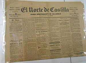 PERIODICO EL NORTE DE CASTILLA. VALLADOLID. 15 DE MAYO DE 1905. Nº 15718. TDKPR1