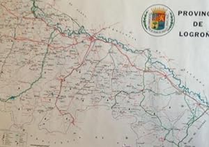 Antiguo mapa de la provincia de logroño - hoy la rioja