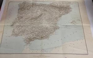 Mapa de españa y portugal 75 x 60