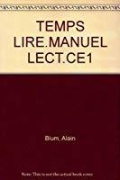Seller image for Le Temps De Lire, C.e.1 : Le Livre De L'lve for sale by RECYCLIVRE