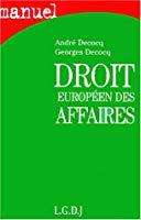 Seller image for Droit Europen Des Affaires for sale by RECYCLIVRE