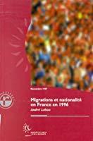 Image du vendeur pour Migrations Et Nationalit En France En 1996 mis en vente par RECYCLIVRE