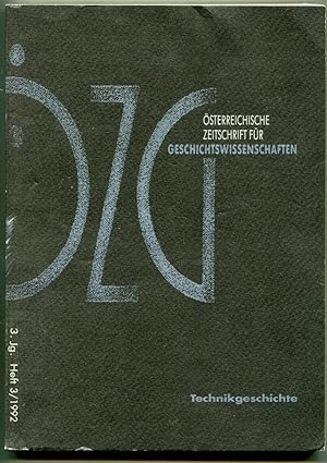 Seller image for sterreichische Zeitschrift fr Geschichtswissenschaften (ZG), 3. Jg., Heft 3/1992: Technikgeschichte for sale by Antikvariat Valentinska
