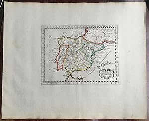 HISPANIAE NOVA DIVISIO. Theatrum geographique Europae veteris. Carte de l'Espagne ancienne.