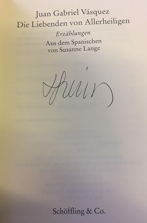 Bild des Verkufers fr Die Liebenden von Allerheiligen. zum Verkauf von Bhrnheims Literatursalon GmbH