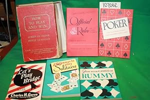 Imagen del vendedor de Official Rules of Card Games; Fun with Games of Rummy; 150 Ways to Play Solitaire; Let's Play Bridge; Poker a la venta por Princeton Antiques Bookshop