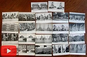 Italy stereoview postcards c.1910-20 era lot x 22 scarce views Rome