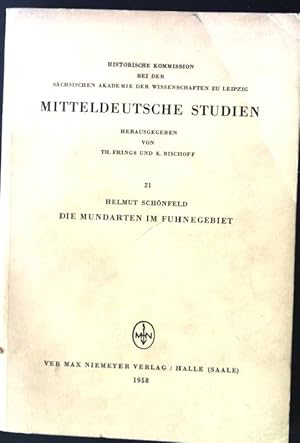 Bild des Verkufers fr Die Mundarten im Fuhnegebiet Mitteldeutsche Studien, 21 zum Verkauf von books4less (Versandantiquariat Petra Gros GmbH & Co. KG)