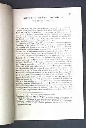 Seller image for Kennt die Bibel eine "Seel"-Sorge?; Sonderdruck aus: ANIMA; for sale by books4less (Versandantiquariat Petra Gros GmbH & Co. KG)