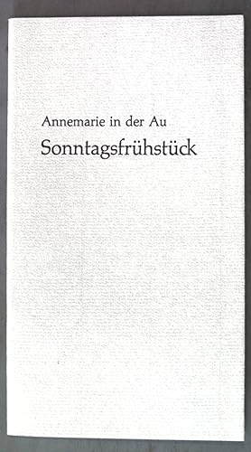 Bild des Verkufers fr Sonntagsfrhstck; Erzhlungen. Marburger Bogendrucke, Folge 37; zum Verkauf von books4less (Versandantiquariat Petra Gros GmbH & Co. KG)