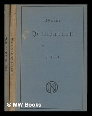 Image du vendeur pour Quellenbuch zur jdischen Geschichte und Literatur / von Julius Hxter - Vols. 1 & 3 mis en vente par MW Books Ltd.