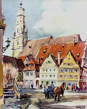 Nördlingen. 12 Aquarelle nach Originalen.