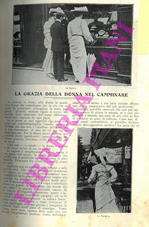 La grazia della donna nel camminare.