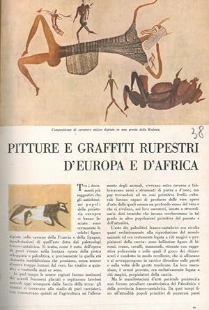 Bild des Verkufers fr Pitture e graffiti rupestri d'Europa e d'Africa. zum Verkauf von Libreria Piani