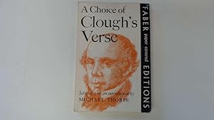 Imagen del vendedor de A Choice Of Clough's Verse. a la venta por Goldstone Rare Books