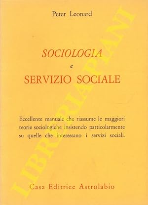 Sociologia e servizio sociale.