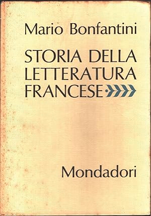 Imagen del vendedor de Storia della letteratura francese - Mario Bonfantini a la venta por libreria biblos