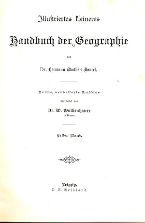 Seller image for Illustriertes kleineres Handbuch der Geographie (Nur erster Band 1899) for sale by Libro-Colonia (Preise inkl. MwSt.)