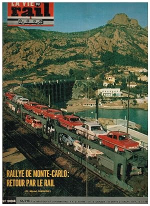 La Vie du Rail .Nº 984 Rallye de Monte-Carlo: Retour par le rail. 21 Février 1965