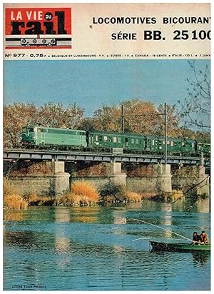 La Vie du Rail .Nº 977 Locomotives Bicourant serie BB. 25 100. 3 Janvier 1965