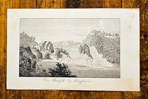 Bild des Verkufers fr Kupferstich-Ansicht von Wiederhold. Der Rheinfall bey Schaffhausen. zum Verkauf von Antiquariat Thomas Rezek