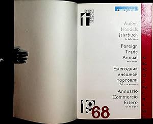 Bild des Verkufers fr Auen-Handels-Jahrbuch 6. Jahrgang 1968 (Red.: Erich Hartmann.) zum Verkauf von ANTIQUARIAT.WIEN Fine Books & Prints