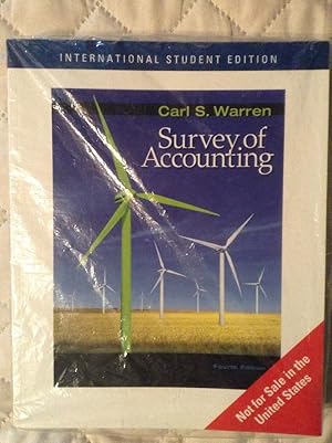 Seller image for Survey of Accounting - International Student 4th Edition for sale by Text4less