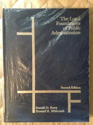 Seller image for The Legal Foundations of Public Administration - 2nd Edition for sale by Text4less