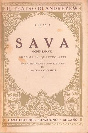Immagine del venditore per Sava (Ignis sanat) Dramma in quattro atti - Leonida Andreyew venduto da libreria biblos