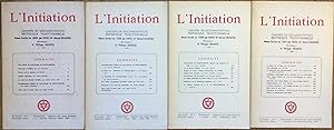 L'Initiation n°1, 2, 3, 4. 35 ème année (année 1961) Cahiers de documentation ésotérique traditio...