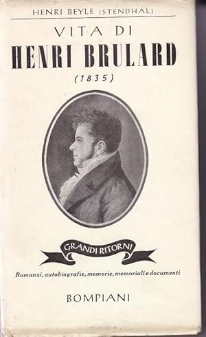 VITA DI HENRI BRULARD, Milano, Bompiani, 1939