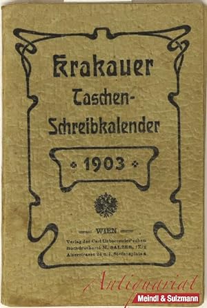 Krakauer Taschen-Schreibkalender 1903 (Titel a.d. Umschlag) - Neuer Krakauer Schreib-Kalender auf...
