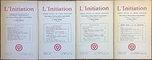 L'Initiation n°1, 2, 3, 4. (1963) 37 ème année. Cahiers de documentation ésotérique traditionnell...