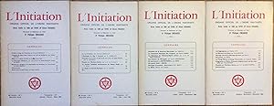 L'Initiation n°1, 2, 3, 4. (1964) 38 ème année. Cahiers de documentation ésotérique traditionnell...