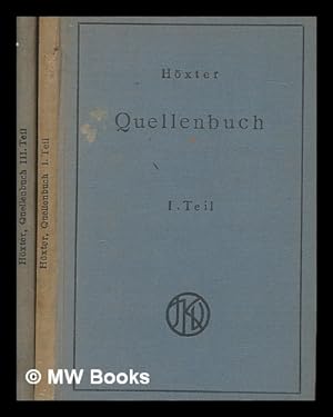 Image du vendeur pour Quellenbuch zur jdischen Geschichte und Literatur / von Julius Hxter - Vols. 1 & 3 mis en vente par MW Books
