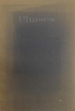 Seller image for Phases for four soundtracks and orchestra. Symbols used for the notation of the soundtrack`s orientation score: Pulses (strike up of sounds with dim); Continuous sounds with strike up; Almost sudden vocal like structured crescendi-diminuendi; Fluctuating movement in timbre. The intensity differences of the sounds are expressed in shades of gray, from black and dark gray for fff and f, to light gray and white for p and ppp. Visualized by Tolis Panagopoulos. for sale by Antiquariat Querido - Frank Hermann