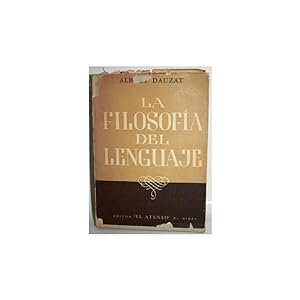 Seller image for LA FILOSOFA DEL LENGUAJE for sale by Librera Salamb
