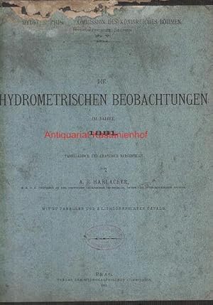 Die hydrometrischen Beobachtungen im Jahre 1881, tabellarisch und graphisch dargestellt,