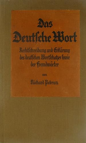 Bild des Verkufers fr Das Deutsche Wort, zum Verkauf von Versandantiquariat Hbald