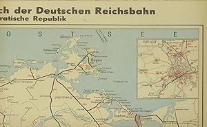 Seller image for bersichtskarte zum Kursbuch der Deutschen Reichsbahn Sommerfahrplan vom 30. Mai bis 25. September 1976, for sale by Versandantiquariat Hbald