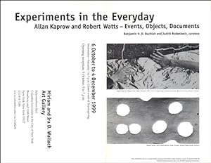 Seller image for Experiments in the Everyday : Allan Kaprow and Robert Watts - Events, Objects, Documents for sale by Specific Object / David Platzker