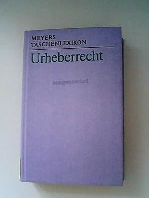 Bild des Verkufers fr Urheberrecht. (= Meyers Taschenlexikon) zum Verkauf von Antiquariat Bookfarm