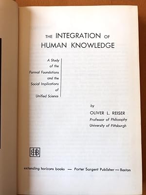 Image du vendeur pour The Integration of Human Knowledge mis en vente par PlanetderBuecher