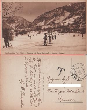 Immagine del venditore per Bardonecchia. Stazione sport invernali. Campo Principe. Viaggiata 1935 venduto da libreria biblos