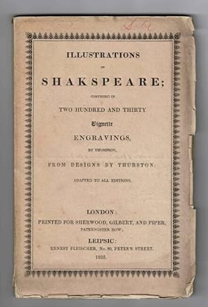 Illustrations of Shakespeare; comprised in two hundred and thirty vignette engravings, by Thompso...