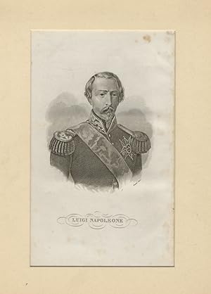Luigi Napoleone. (Ritratto a mezzo busto, di 3/4 verso destra, in uniforme di Generale della Guar...