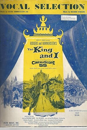 The King and I Words by Oscar Hammerstein 2nd & Music by Richard Rogers